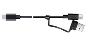 RT-65 USB-A/C to USB-C cable for connecting to the radio.