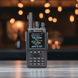 Anytone AT-D168UV VHF-UHF-DMR Handheld Transceiver - with PC - charging lead.