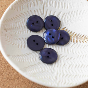 Bouton Sparkle 2 trous - Bleu marine