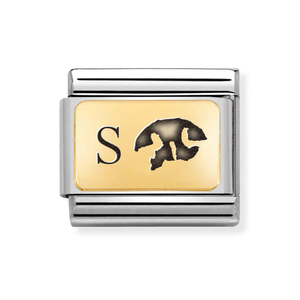 Classic Gold Pet Nose Print Engraving Charm