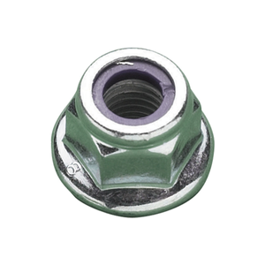 M5 Flanged Nyloc Nut Zinc Plated DIN6926 Pack 100