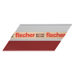 Fischer 2.8 x 51mm Collated Ring Shank Nails Electro Galvanised Box of 3300 (No Gas) 558081