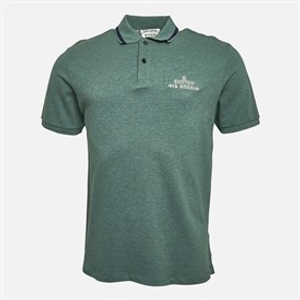 Scotch & Soda Mens Pique Short Sleeve Polo Shirt Khaki Green