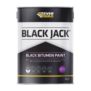 Everbuild Black Jack 901 Black Bitumen Paint 5 litre