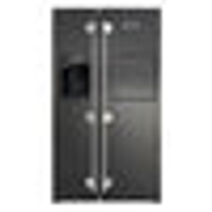 Avantgarde Pro Plumbed American Style Fridge Freezer (Black Stainless Steel)
