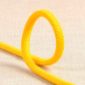 Cordon tressé - Jaune or