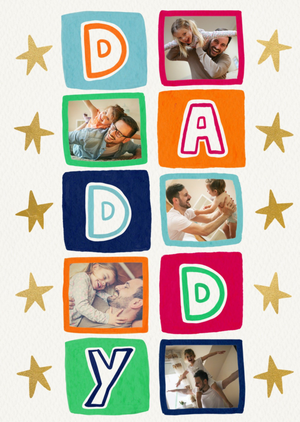 Daddy Photo Upload Father's Day Card