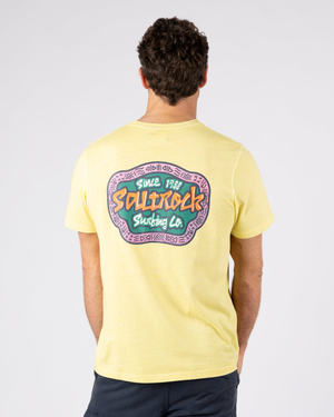 Tribal Flame Mens Short Sleeve T-Shirt in Yellow
