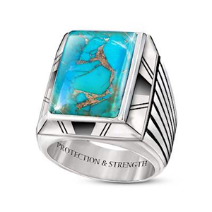 Kingman Turquoise Legend Of Sky Ring Size 14