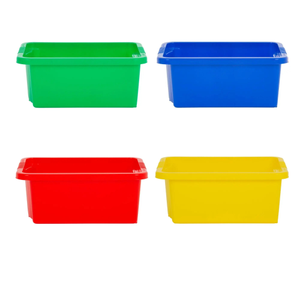 Pack of 4 - 16 Litre Wham Stack & Store Plastic Boxes