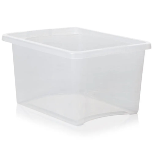 Pack of 5 - 30 Litre Stack and Store Plastic Storage Boxes