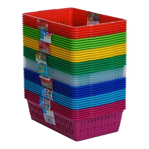 Pack of 5 - Small Plastic Handy Tidy Baskets