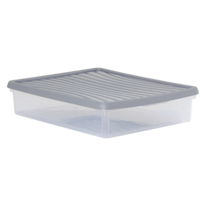 14.75 Litre Wham Shallow A3 Plastic Storage Box With Lid