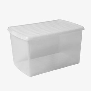SINGLE - 62 Litre Wham Clip Plastic Storage Box with Lid 13.02