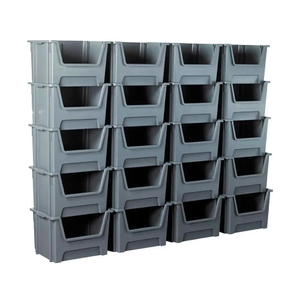 Pack of 4 - XSTORE Plastic Picking/Stacking Boxes