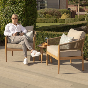 Maze - Porto Rope Weave Lounge Set with Small Round Side Table