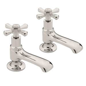 Sagittarius Fitzgerald Bath Pillar Taps (Pair) in Chrome