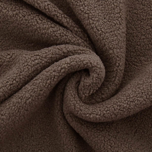 Tissu fourrure bouclette Teddy - Taupe