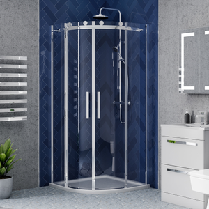 Nova Frameless Quadrant Shower Enclosure 1000 x 1000mm