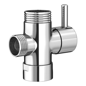 Round Chrome Shower Diverter Valve