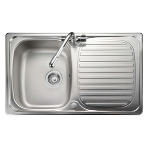 Rangemaster Compact 800 x 508mm Stainless Steel 1 Bowl Kitchen Sink