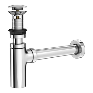 Arezzo Chrome Round Basin Waste & Bottle Trap Set