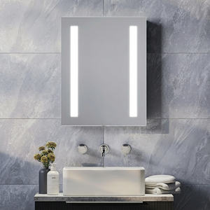 Brooklyn 390 x 500mm Battery Operated Illuminated LED Mirror