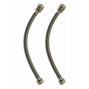 Pair of 1/2" x 15mm x 900mm Flexible Tap Connectors
