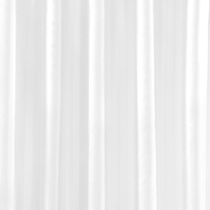 White W2400 x H2000mm Polyester Shower Curtain
