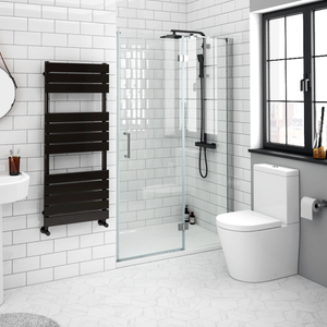 Apollo 1200mm Frameless Hinged Shower Door