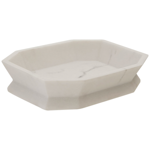 Trafalgar Grey Marble Effect Polyresin Soap Dish