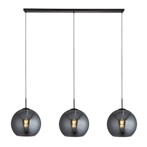 Ellis & Co Bar Pendant Light - Smoked Glass, 3 Light