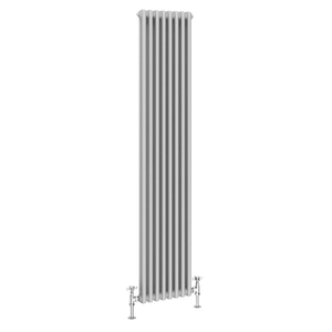Keswick Grey 1800 x 380mm Cast Iron Style Traditional 2 Column Radiator