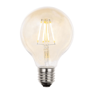 Ellis & Co Small E27 LED Filament Globe Bulb - Amber Glass