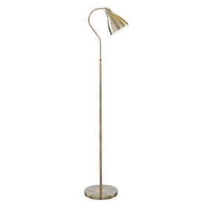 Ellis &amp; Co Brass Flexi Neck Floor Lamp
