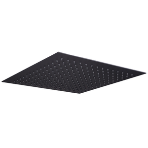 Arezzo Square 300 x 300mm Matt Black Fixed Shower Head