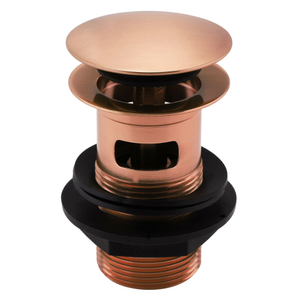 Arezzo Slotted Click Clack Basin Waste - Rose Gold