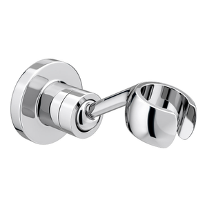 Cruze Luxury Round Adjustable Shower Handset Holder - Chrome