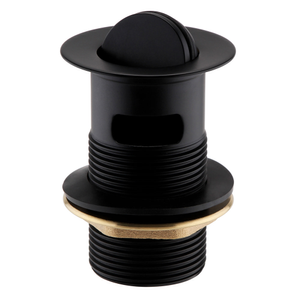 Arezzo Matt Black Slotted Flip Top Basin Waste