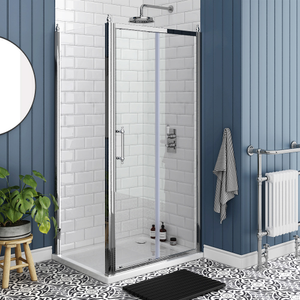 Chatsworth Traditional 1000 x 700mm Sliding Door Shower Enclosure + Tray