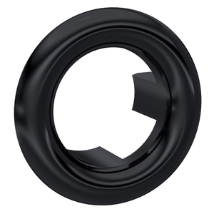 Hudson Reed Matt Black Overflow Cover