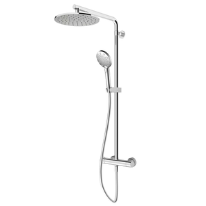 AQUAS Turbo 110 Thermostatic Shower System - Chrome