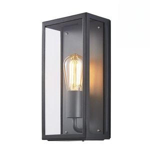 Ellis &amp; Co Outdoor Anthracite Box Lantern