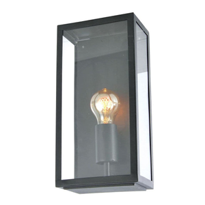 Ellis &amp; Co Outdoor Satin Black Box Lantern