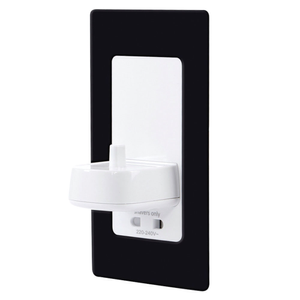Proofvision Oral-B In Wall Electric Toothbrush Charger with Shaver Socket - Black