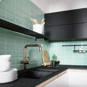 Victoria Metro Wall Tiles - Mint Green - 20 x 10cm
