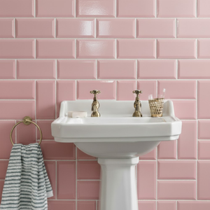 Victoria Metro Wall Tiles - Pink - 20 x 10cm