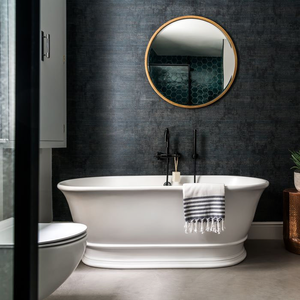 BC Designs Bampton Double Ended Freestanding Bath 1555 x 740mm - Silk Matt White