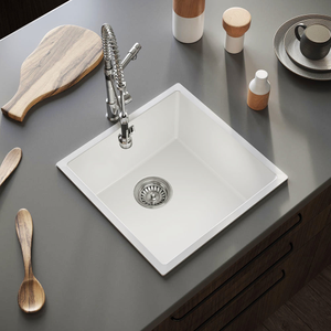 Bower 1.0 Bowl Gloss White Inset Composite Kitchen Sink