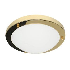 Ellis & Co Brass 2 x E27 Large Flush Ceiling Light